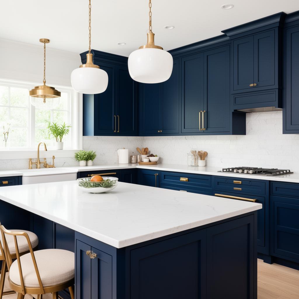 Navy & Brass Elegance